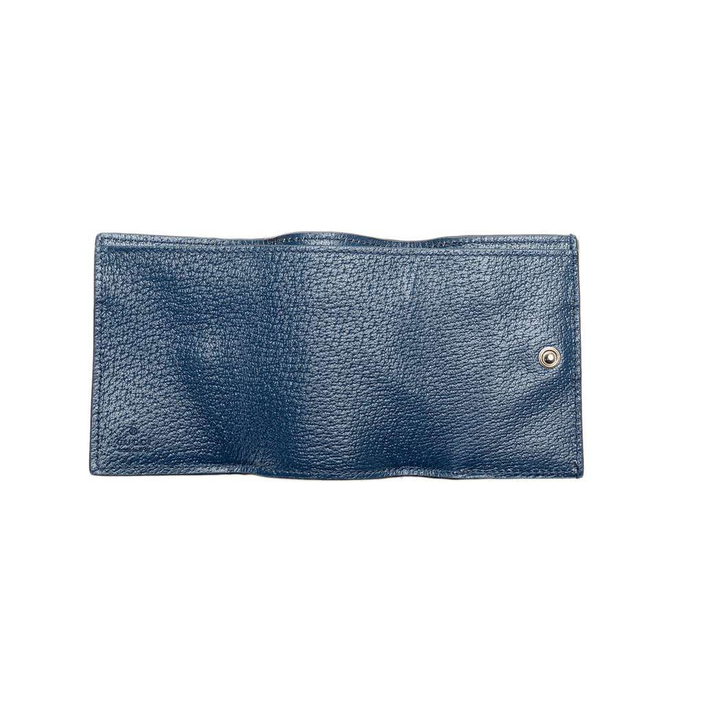 Gucci GG Supreme Compact Wallet Brown Canvas Good condition - Model View