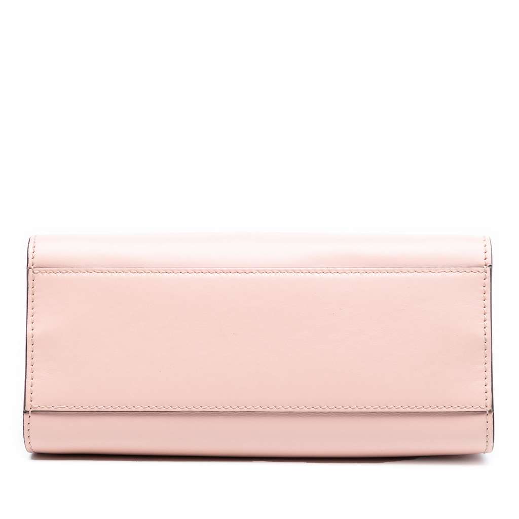 Gucci Mini Leather Bamboo Nymphaea Satchel Pink Leather Good condition - Inside View