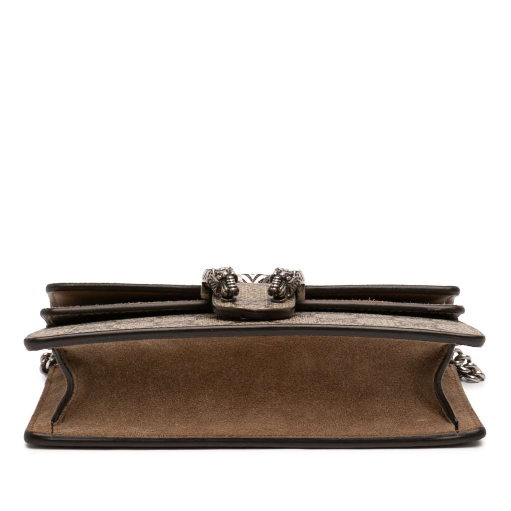 Gucci Mini GG Supreme Dionysus Crossbody Brown Canvas Good condition - Inside View