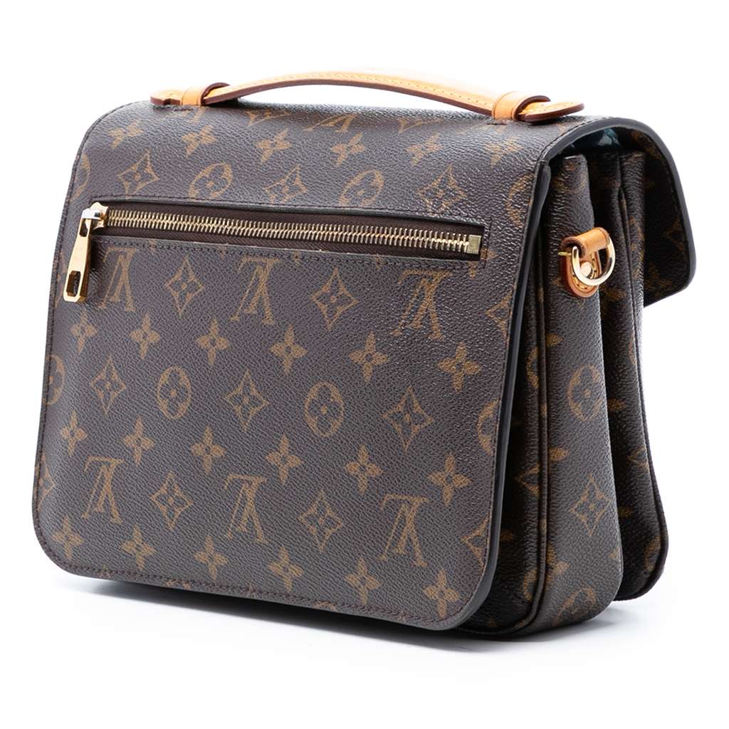 Louis Vuitton Monogram Pochette Metis Brown Good condition - Back View