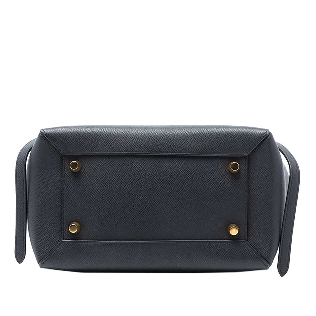 Celine Mini Grained Calfskin Belt Bag Black Leather Good condition - Inside View