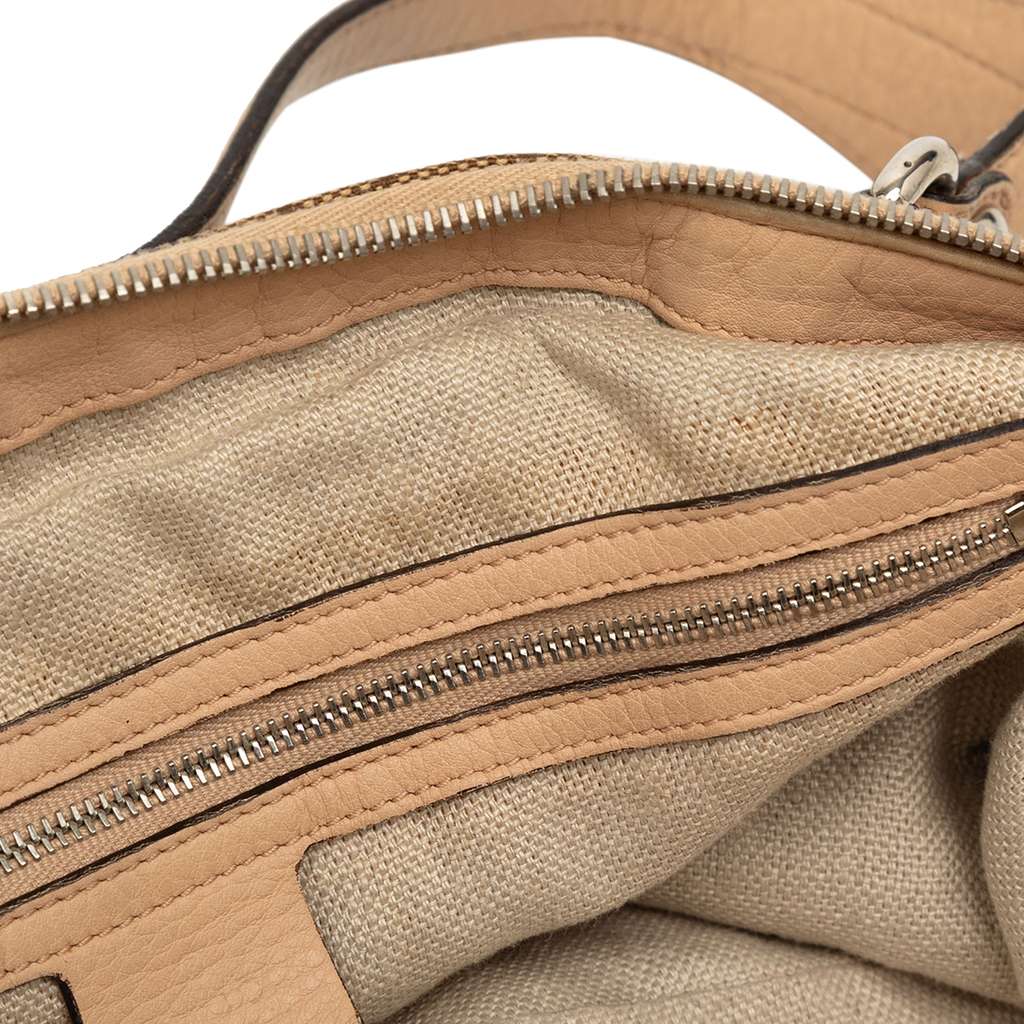 Gucci Large GG Canvas Icon Bit Satchel Brown Canvas Good condition - Box View