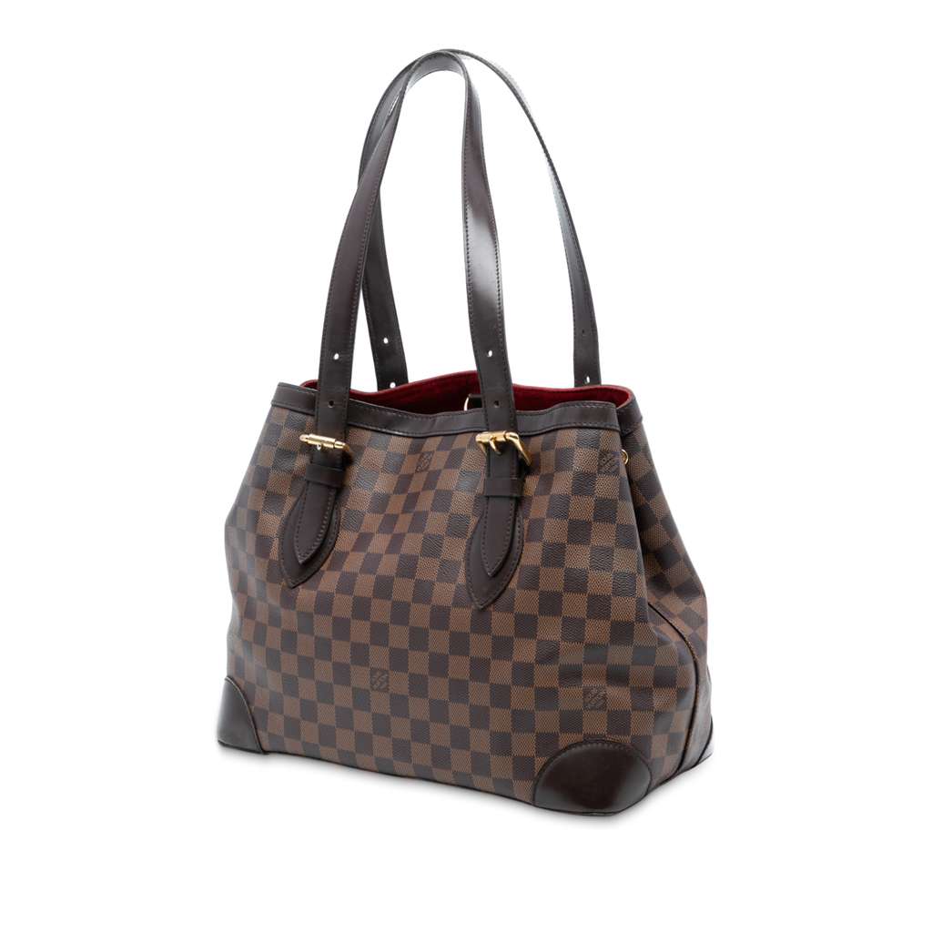 Louis Vuitton Damier Ebene Hampstead MM Brown Good condition - Back View
