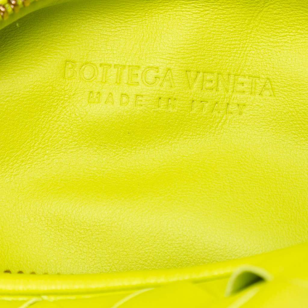 Bottega Veneta Mini Nappa Intrecciato Jodie Green Leather Good condition - Box View