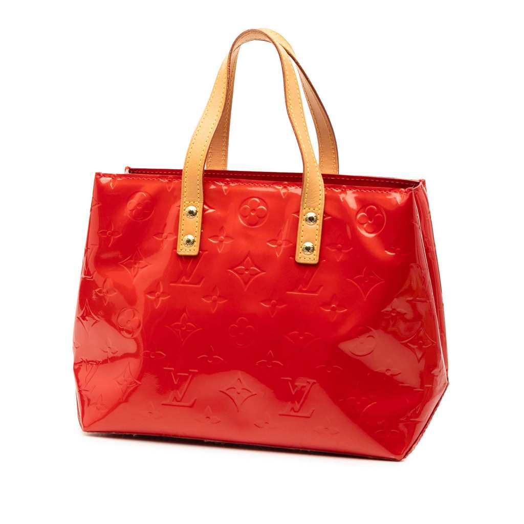 Louis Vuitton Monogram Vernis Reade PM Red Leather Good condition - Back View