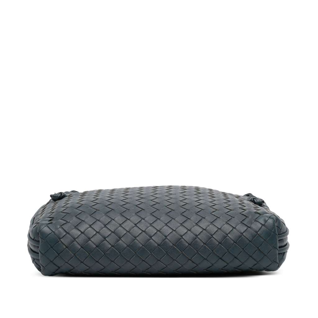 Bottega Veneta Nappa Intrecciato Nodini Crossbody Blue Leather Good condition - Inside View