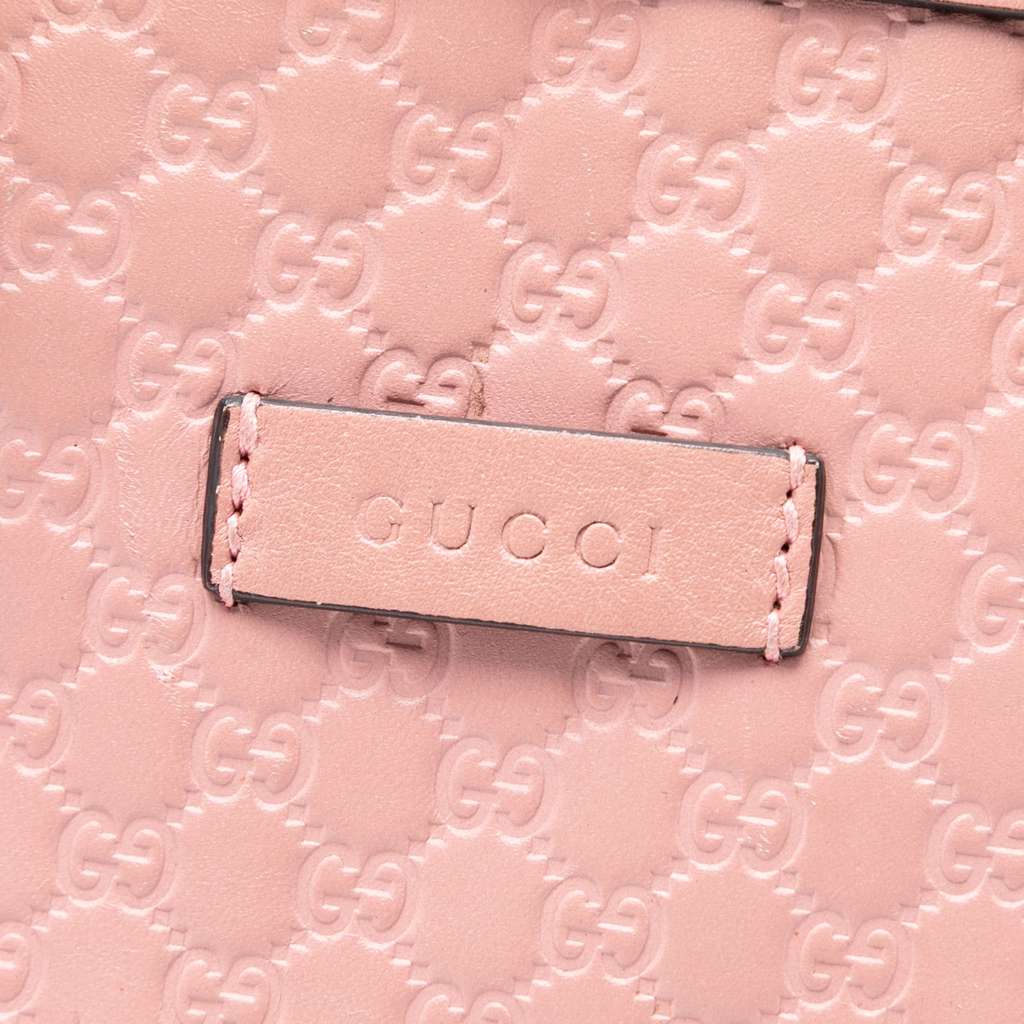 Gucci Mini Microguccissima Dome Satchel Pink Leather Good condition - Box View