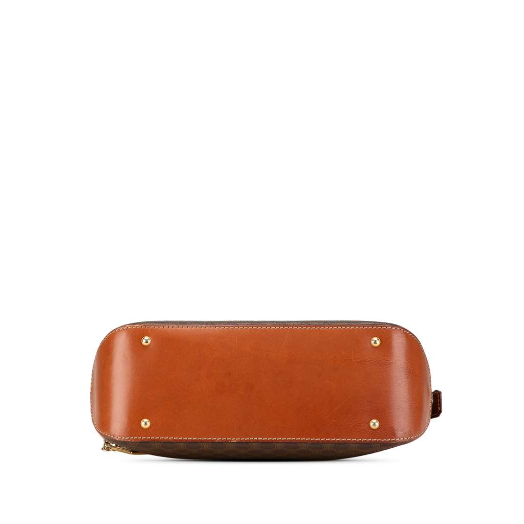 Celine Macadam Coated Canvas Handbag Brown Canvas Good condition - Inside View