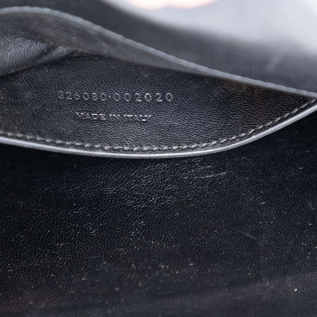 Saint Laurent Suede Monogram Kate Tassel Clutch Black Leather Good condition - Box View