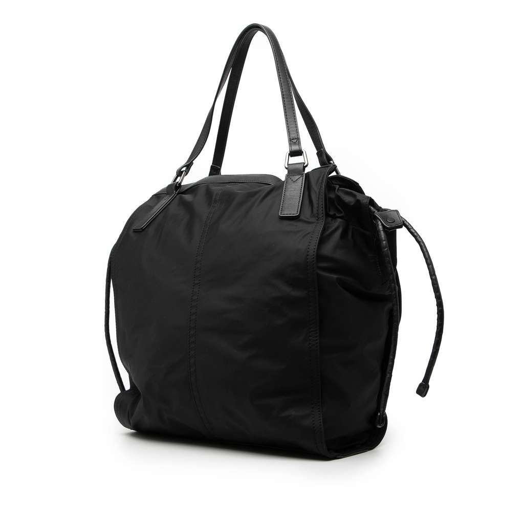 Burberry Nylon Packable Buckleigh Tote Black Good condition - Back View
