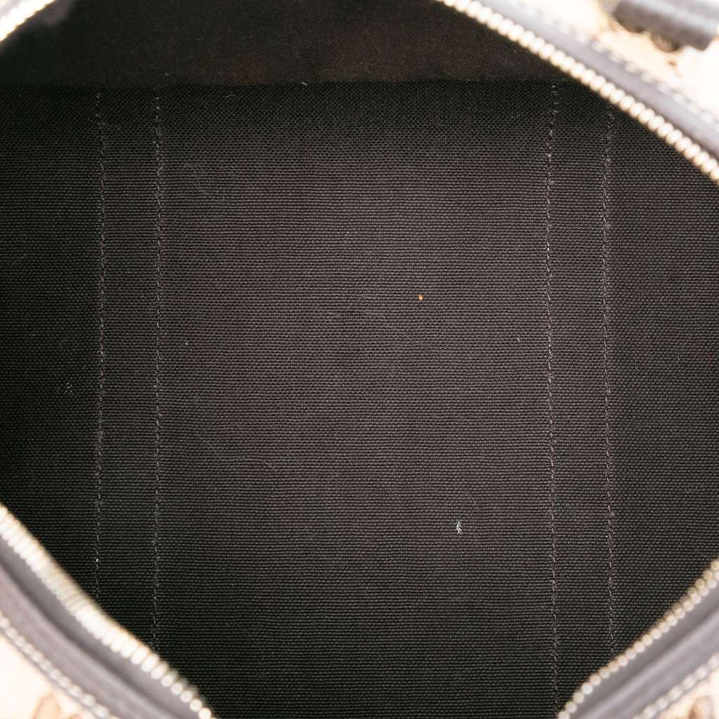 Gucci Medium GG Crystal Joy Boston Bag Brown Canvas Good condition - Model View