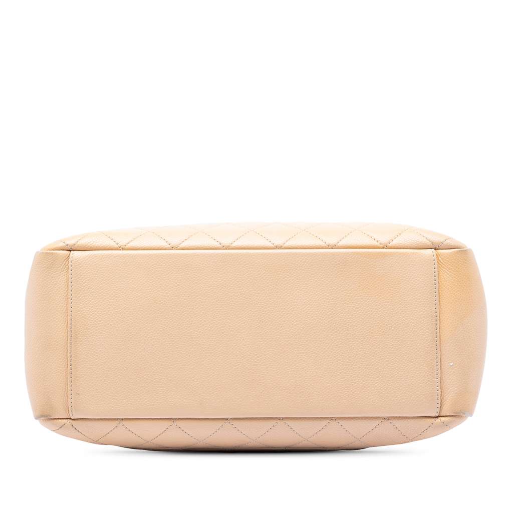 Chanel Caviar Grand Shopping Tote Brown Leather Fair condition - Inside View