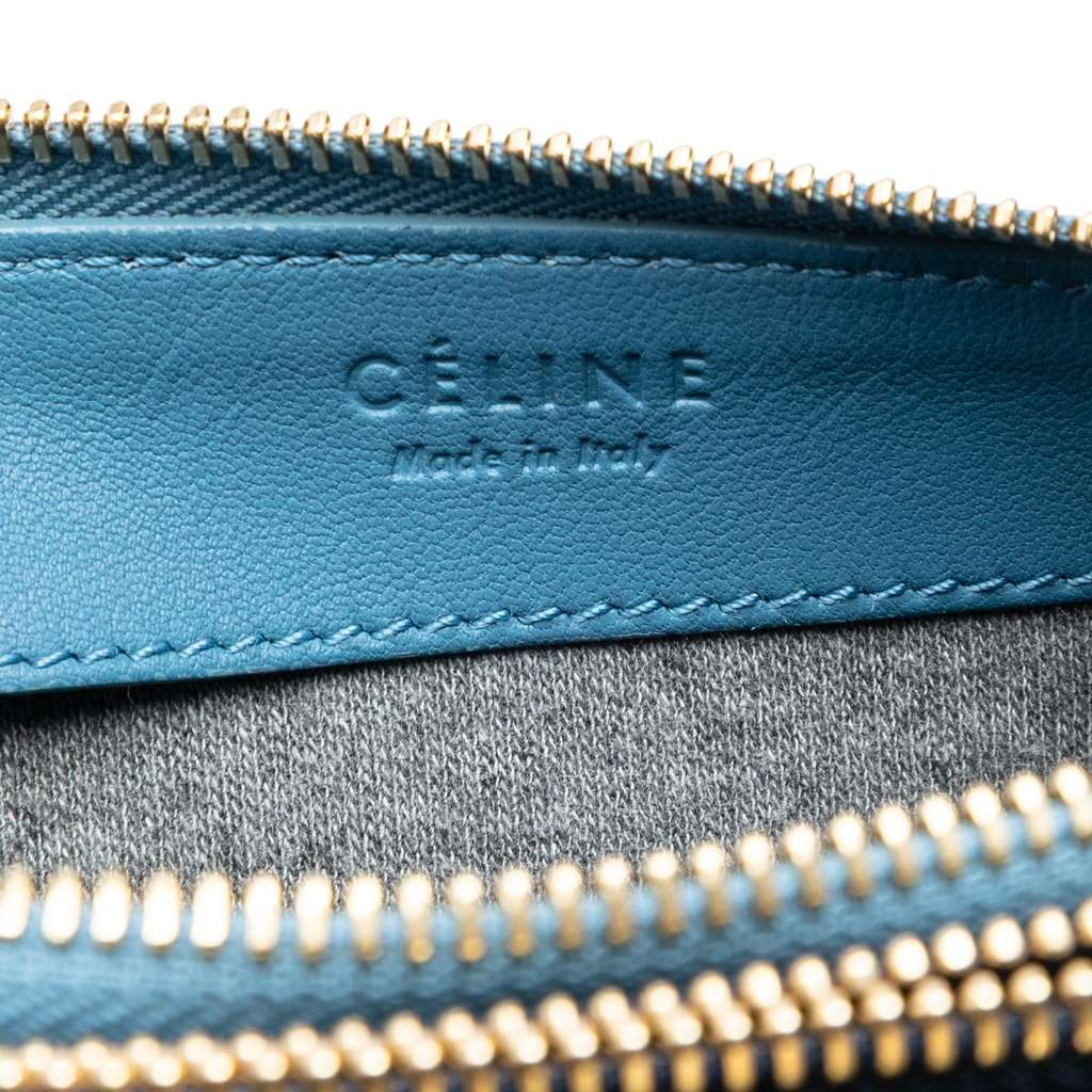 Celine Small Tricolor Lambskin Trio Crossbody Black Leather Good condition - Box View