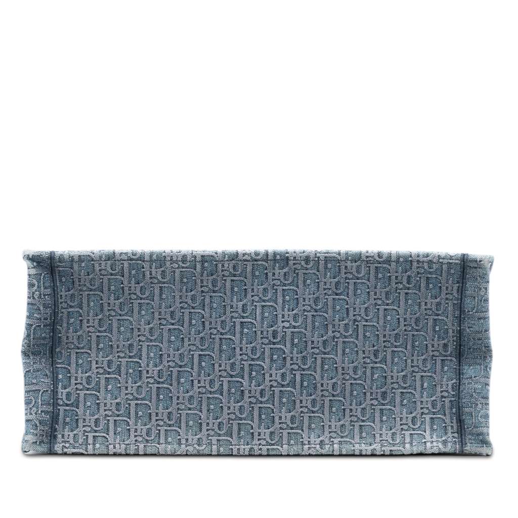 Dior Large Oblique Denim Book Tote Blue Denim Good condition - Inside View