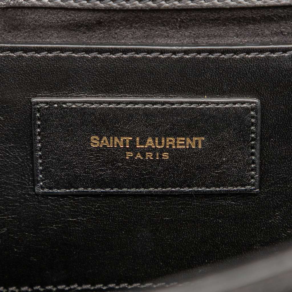 Saint Laurent Medium Smooth Calfskin Classic Monogram Kate Tassel Crossbody Black Leather Good condition - Box View