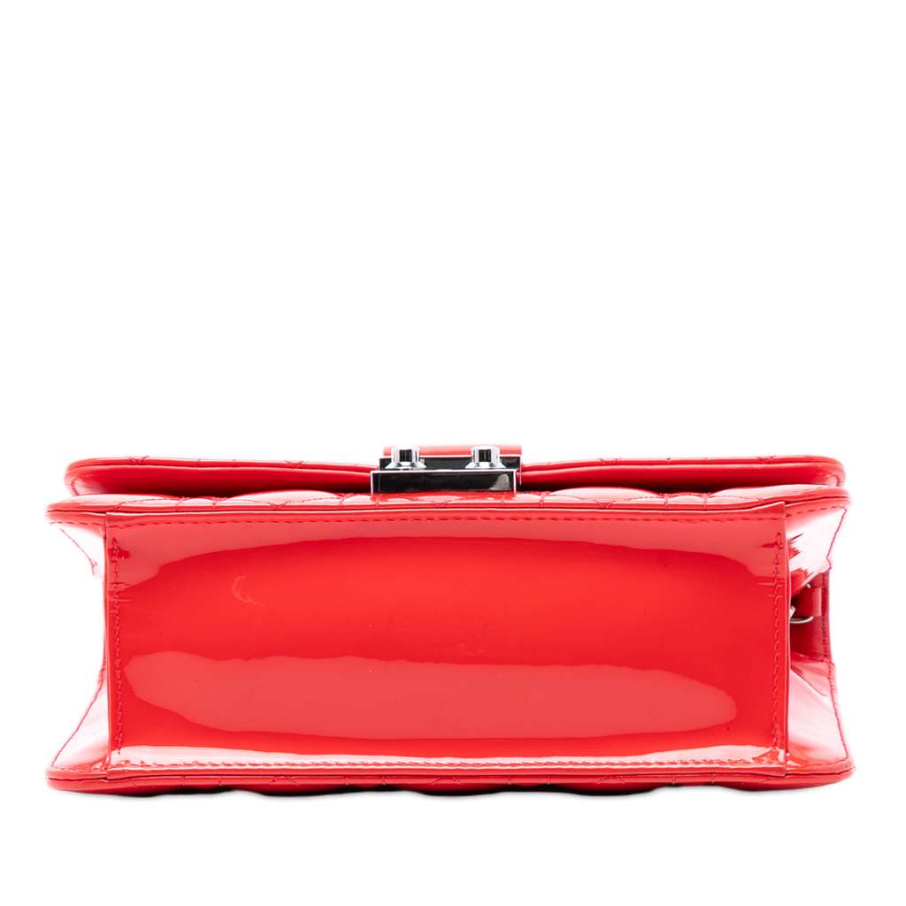 Dior Patent Cannage Miss Dior Promenade Crossbody Red Leather Good condition - Inside View