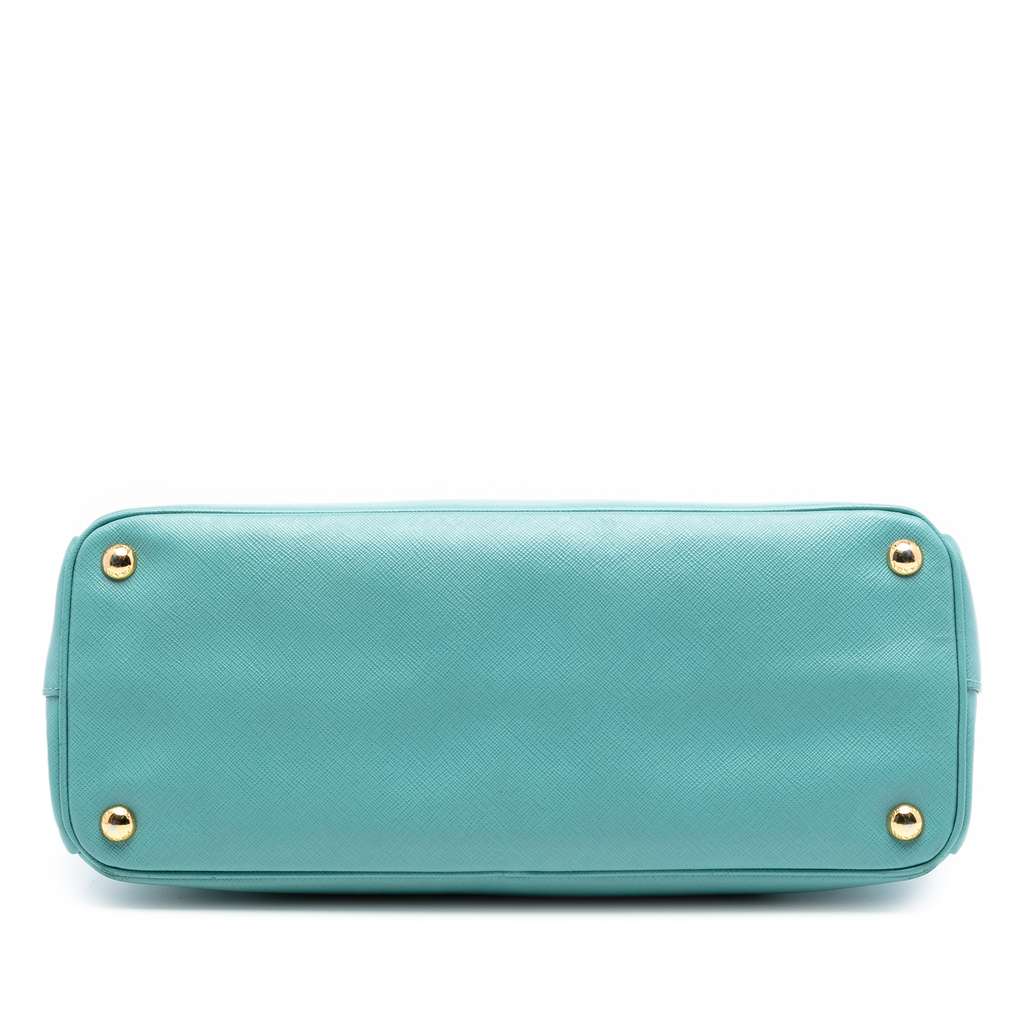 Prada Saffiano Lux Parabole Tote Blue Leather Good condition - Inside View