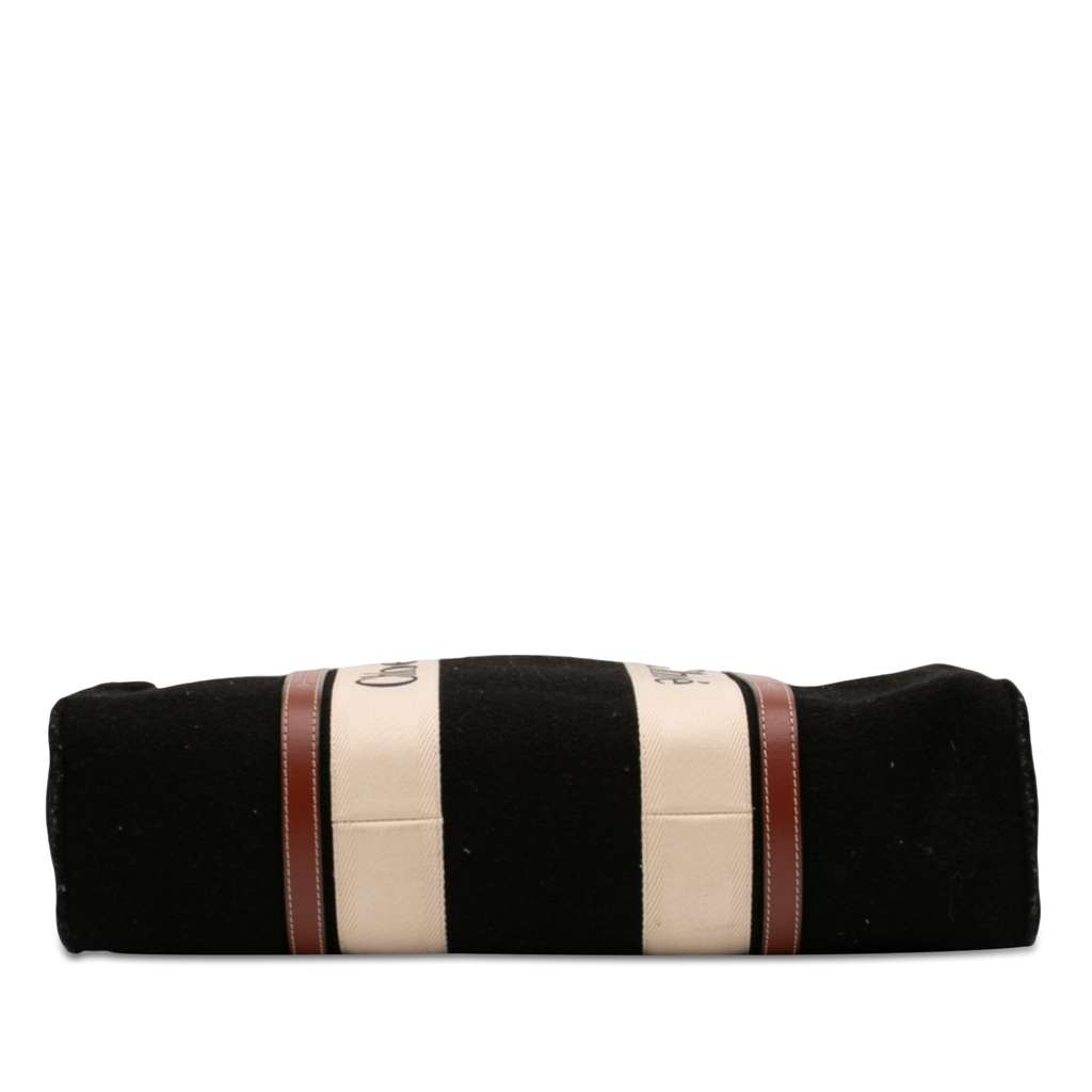 Chloé Large Wool Woody Tote Black Wool Good condition - Inside View