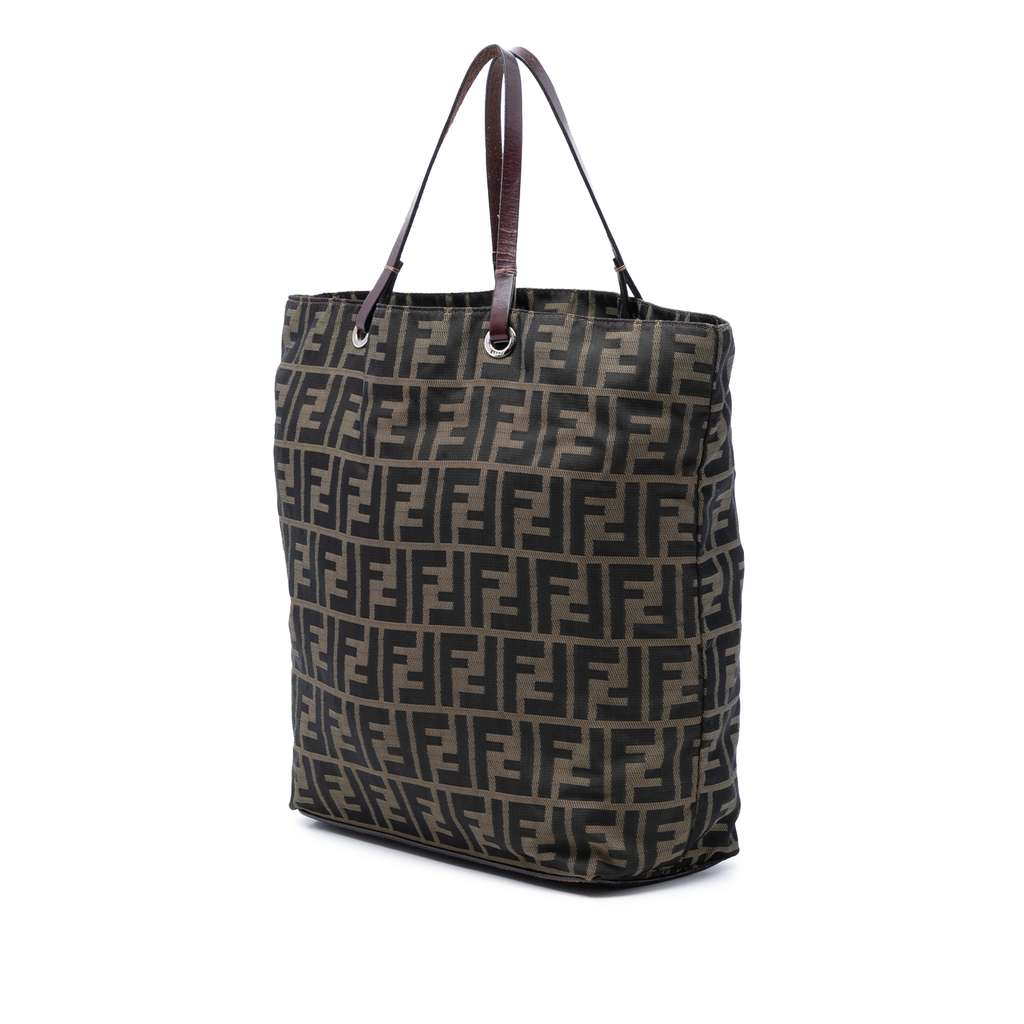Fendi Zucca Canvas Tote Brown Canvas Good condition - Back View