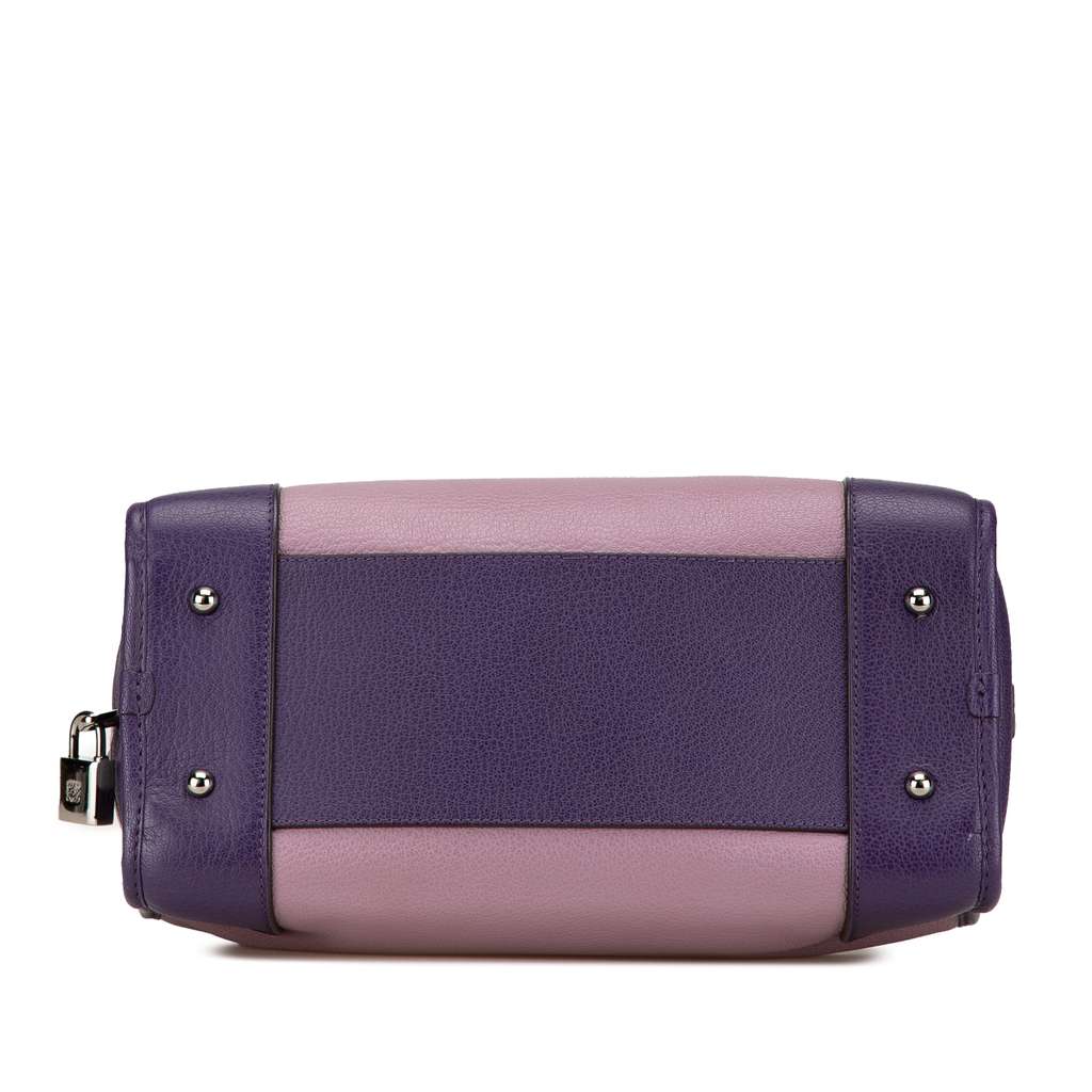 Loewe Tricolor Goatskin Amazona 28 Purple Leather Good condition - Inside View