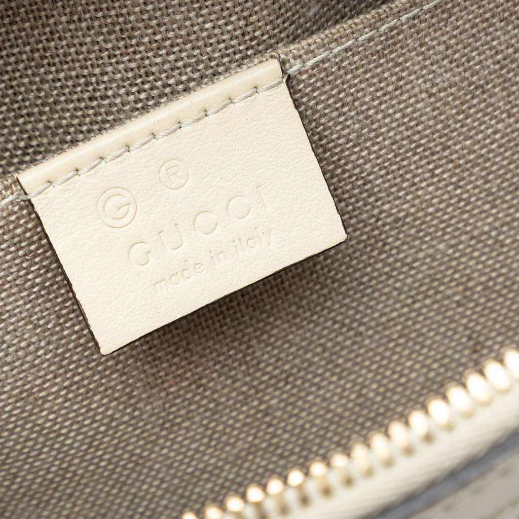 Gucci Mini Microguccissima Dome Satchel White Leather Good condition - Box View