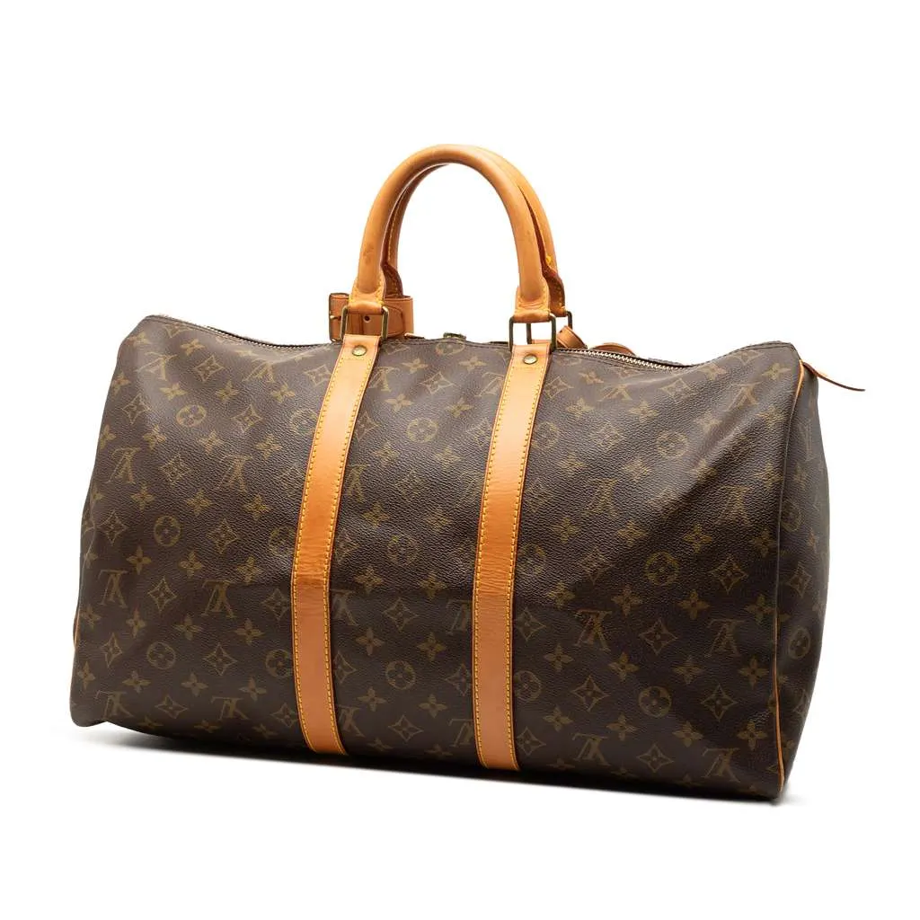 Louis Vuitton Monogram Keepall 45 Brown Very good - Back View