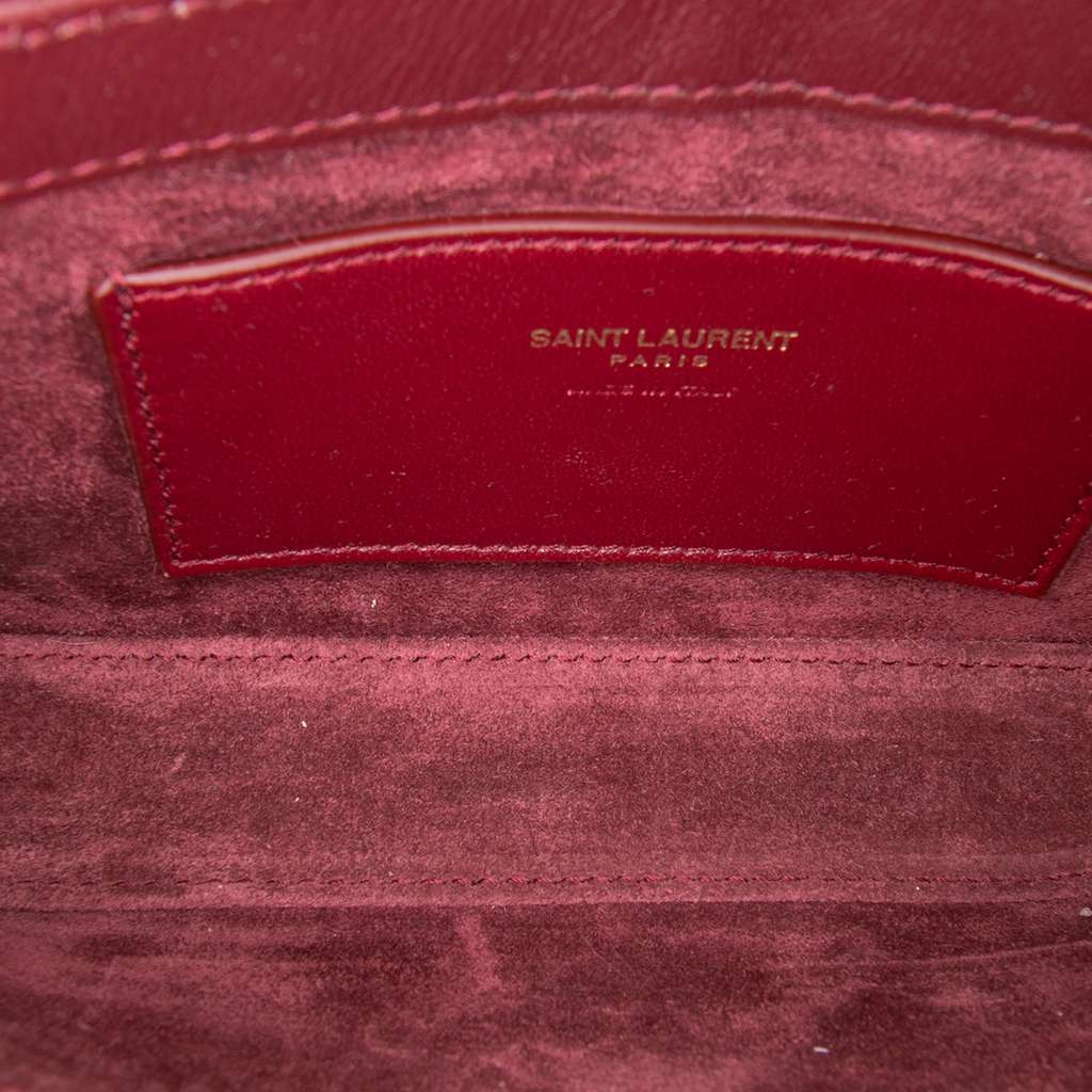 Saint Laurent Mini Patent Le 5 a 7 Red Leather Good condition - Model View