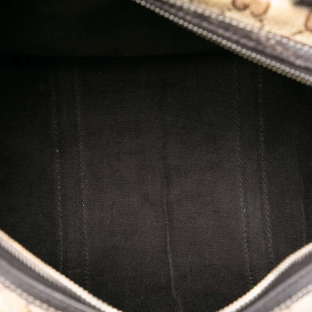 Gucci Medium GG Crystal Joy Boston Bag Brown Canvas Good condition - Model View