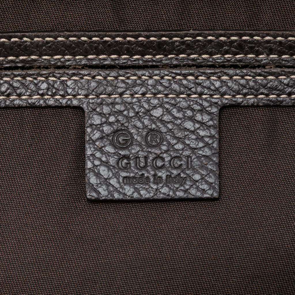 Gucci Medium GG Crystal Joy Boston Bag Brown Canvas Good condition - Box View