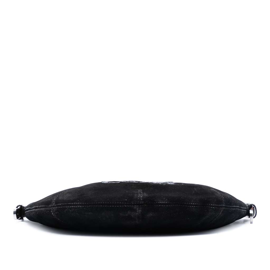 Loewe Suede Studded Anagram Hobo Black Leather Good condition - Inside View
