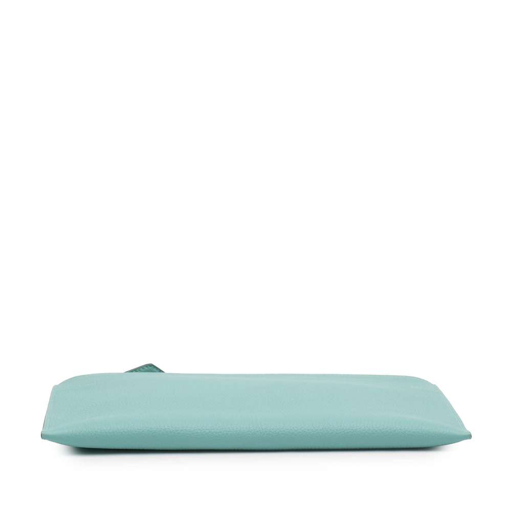 Hermès Small Togo Bazar Pouch Blue Leather Good condition - Inside View