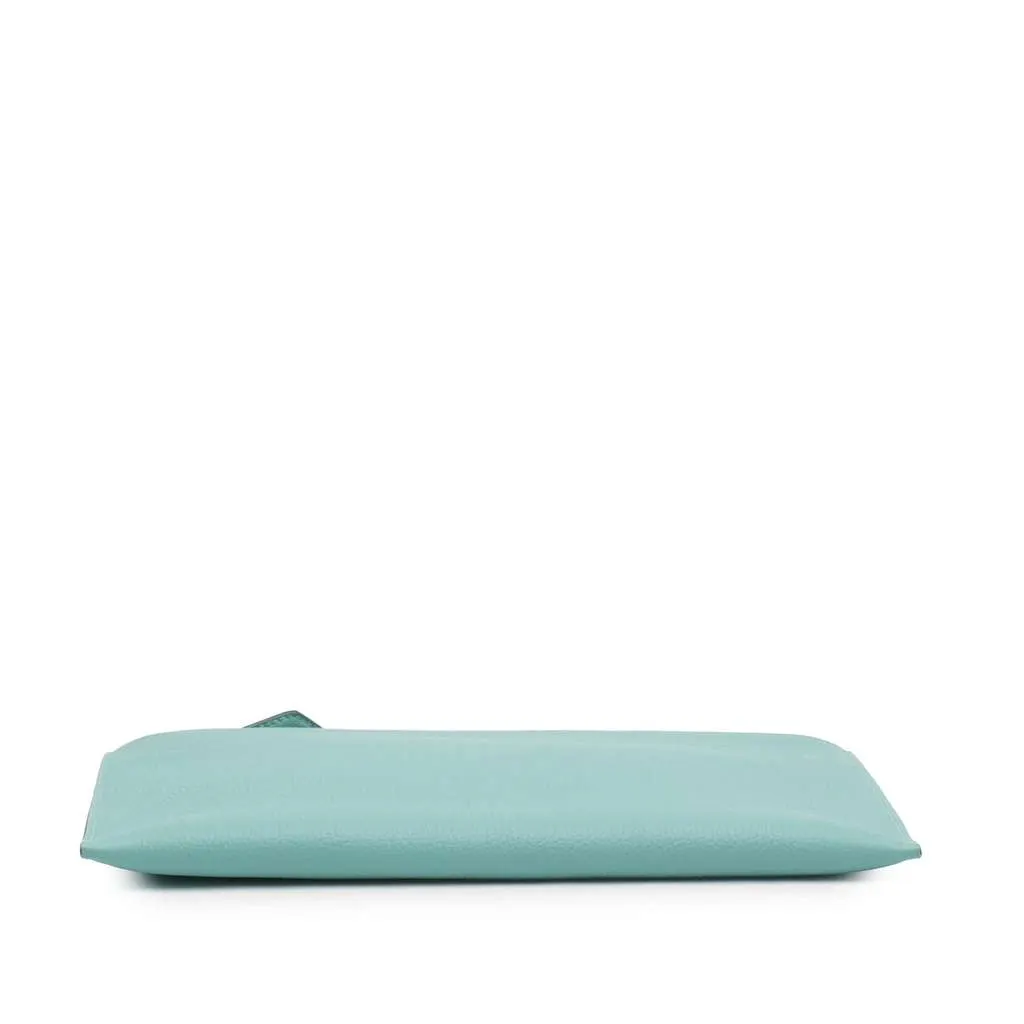 Hermès Small Togo Bazar Pouch Blue Leather Very good - Inside View
