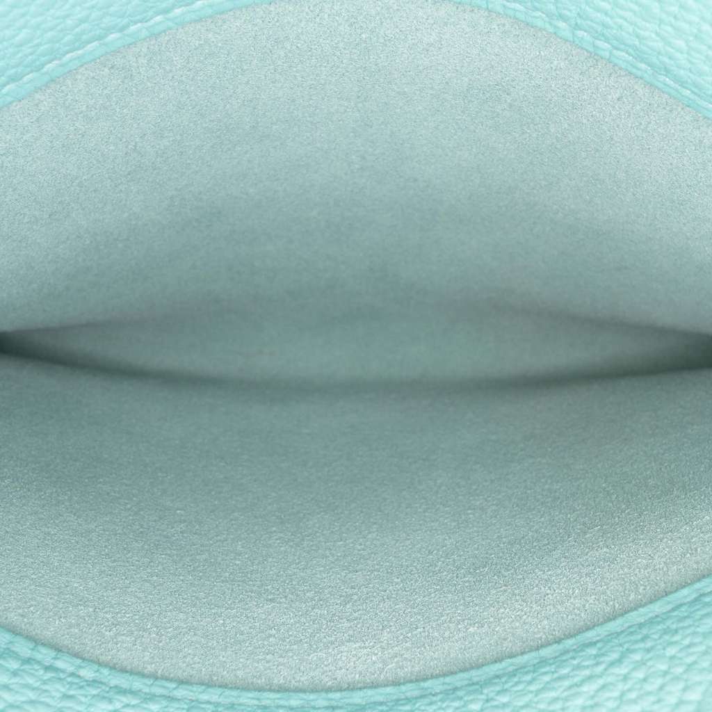 Hermès Small Togo Bazar Pouch Blue Leather Good condition - Model View