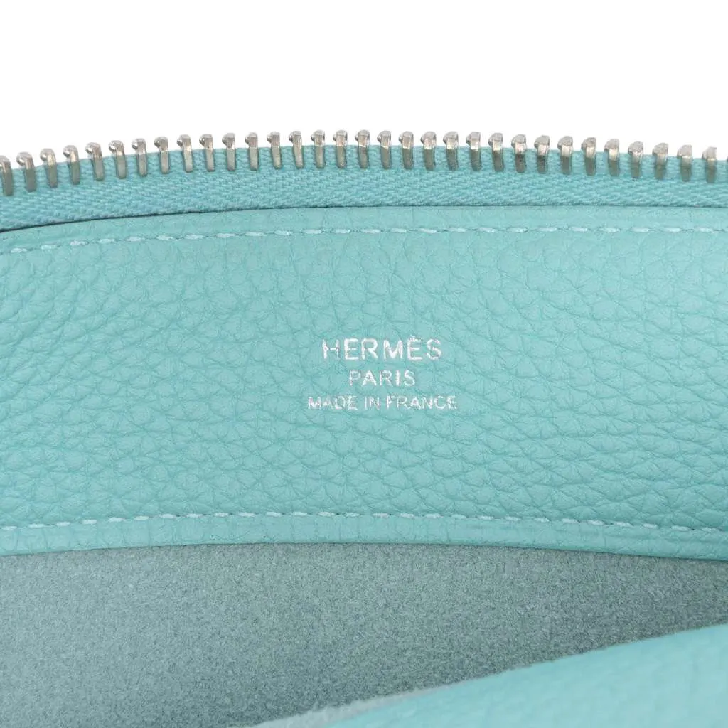 Hermès Small Togo Bazar Pouch Blue Leather Very good - Box View
