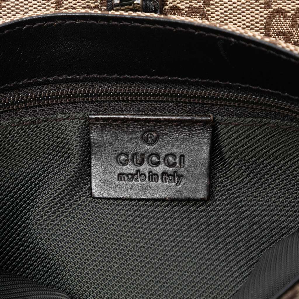 Gucci GG Canvas Jackie Belt Bag Brown Canvas Good condition - Box View