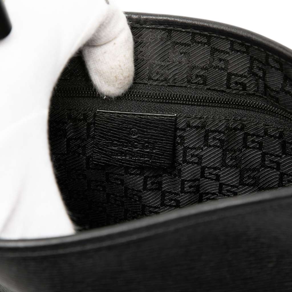 Gucci Calfskin Bamboo Jackie Hobo Black Leather Good condition - Box View