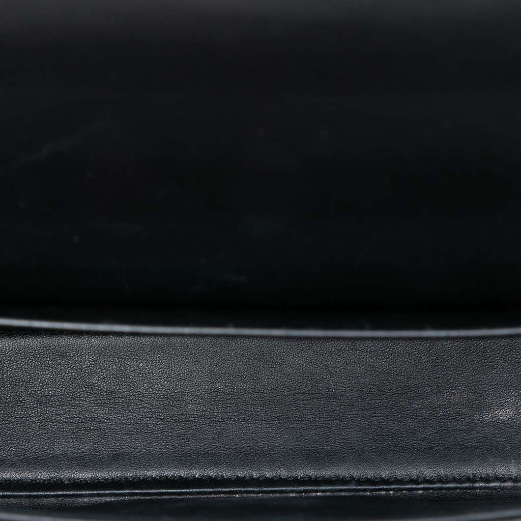 Celine Shiny Calfskin Claude Chain Shoulder Bag Black Leather Good condition - Model View