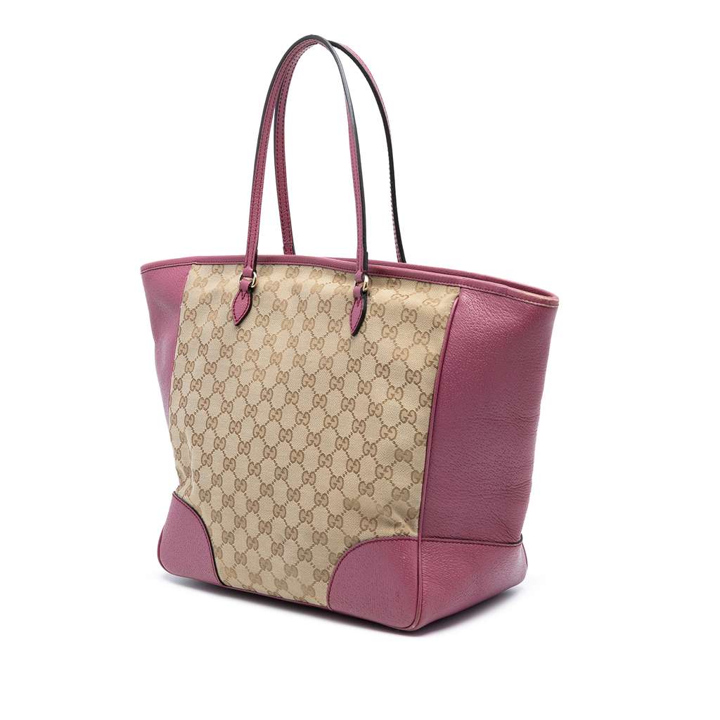Gucci GG Canvas Bree Tote Brown Canvas Good condition - Back View