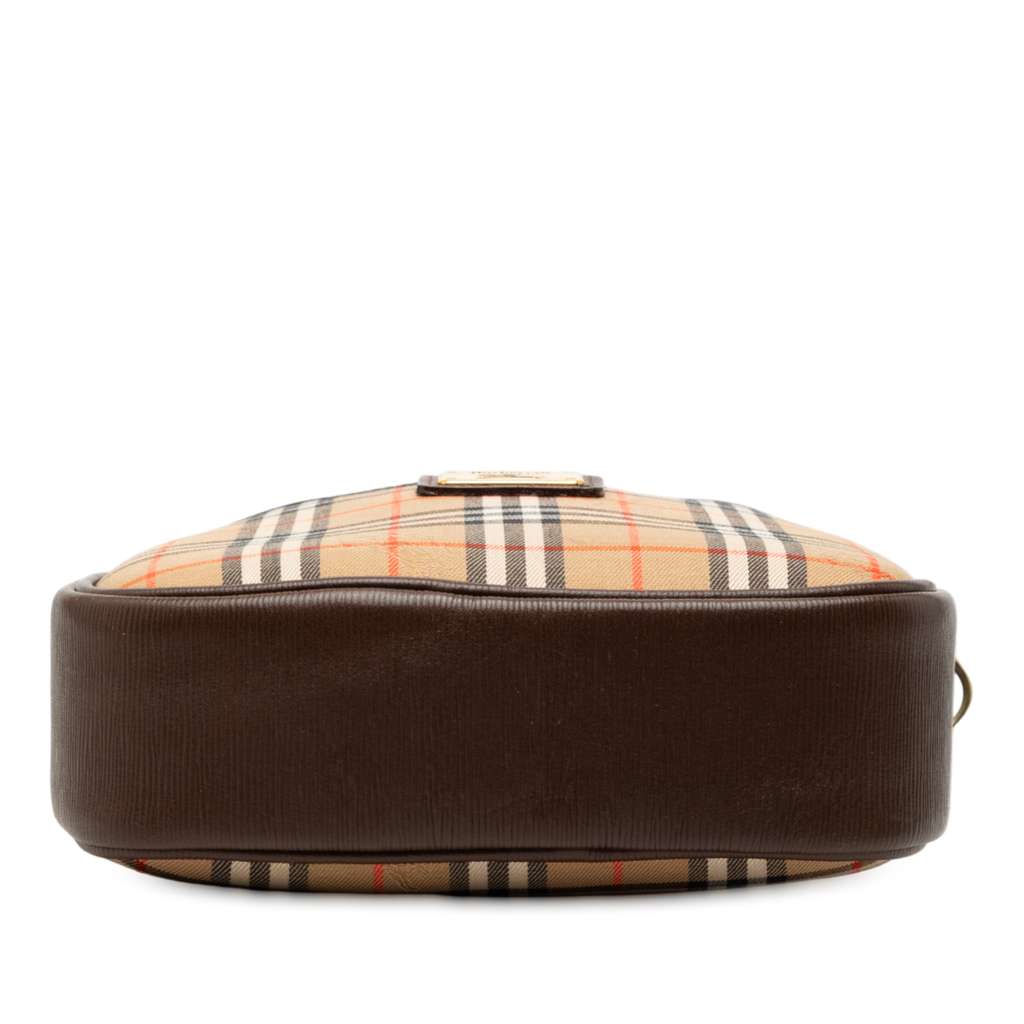 Burberry Haymarket Check Canvas Crossbody Brown Canvas Good condition - Inside View