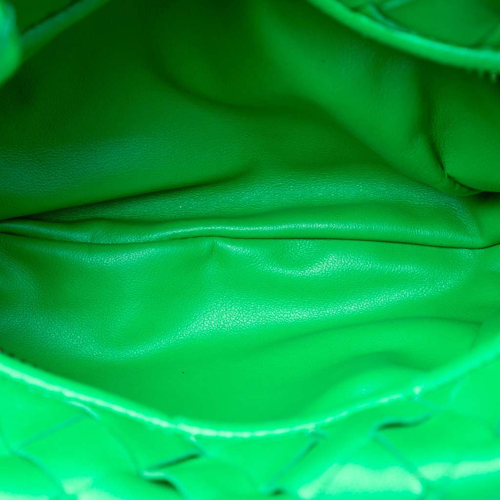 Bottega Veneta Mini Nappa Intrecciato Jodie Green Leather Good condition - Model View