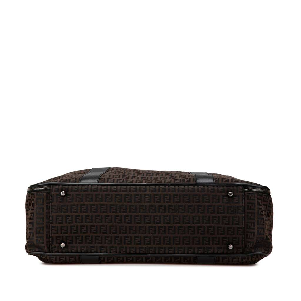 Fendi Zucchino Canvas Travel Bag Brown Canvas Good condition - Inside View