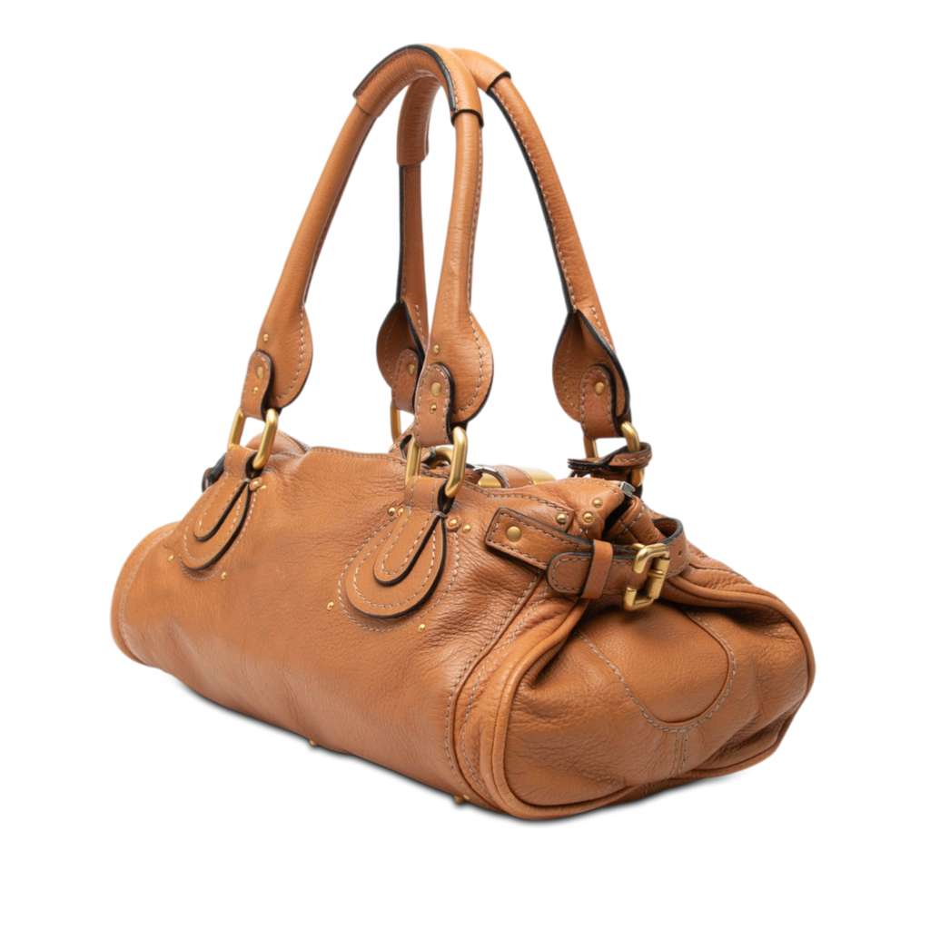 Chloé Leather Paddington Handbag Brown Leather Good condition - Back View