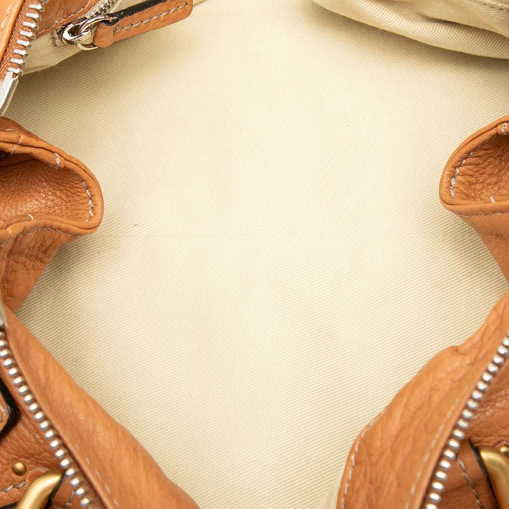 Chloé Leather Paddington Handbag Brown Leather Good condition - Model View