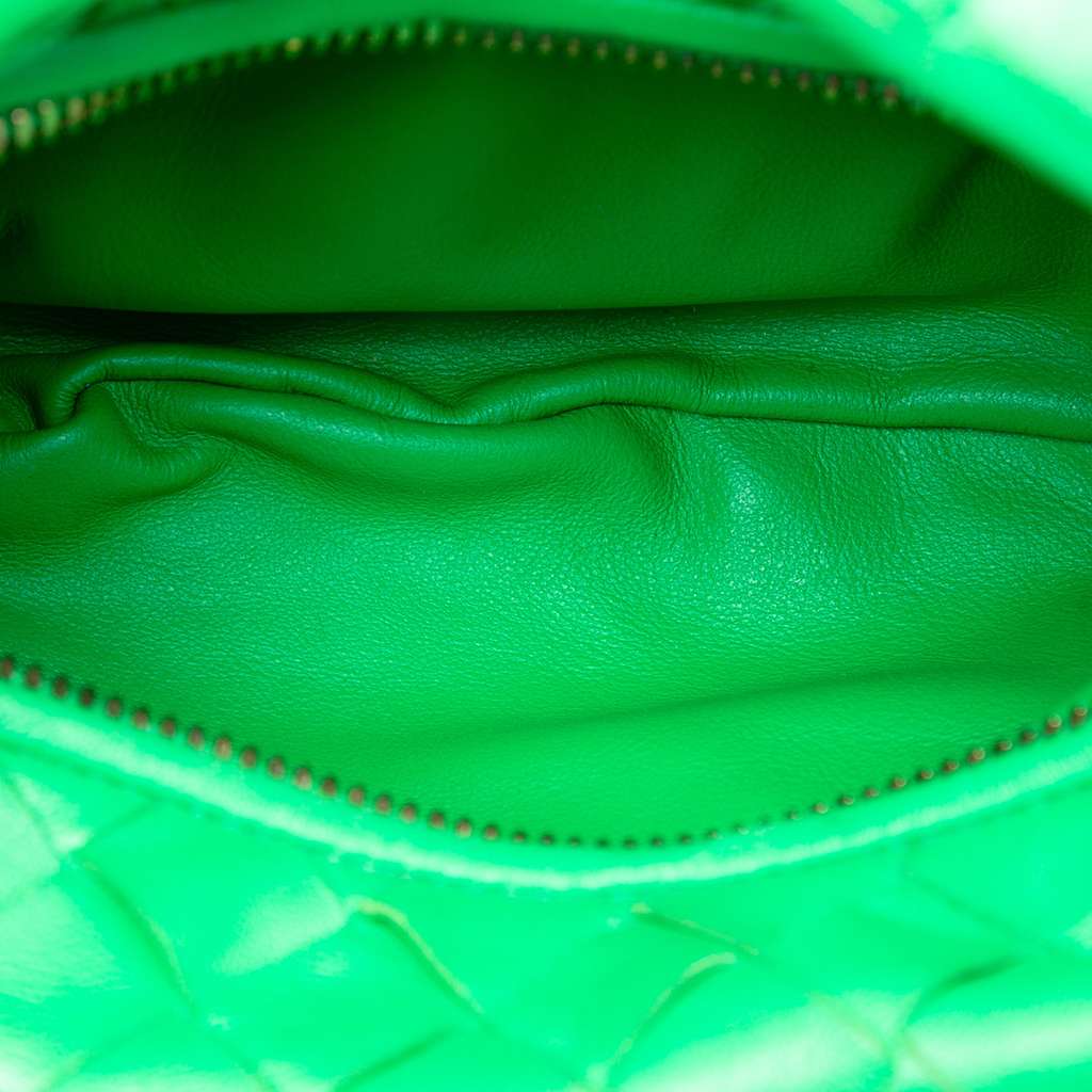 Bottega Veneta Mini Nappa Intrecciato Jodie Green Leather Good condition - Model View