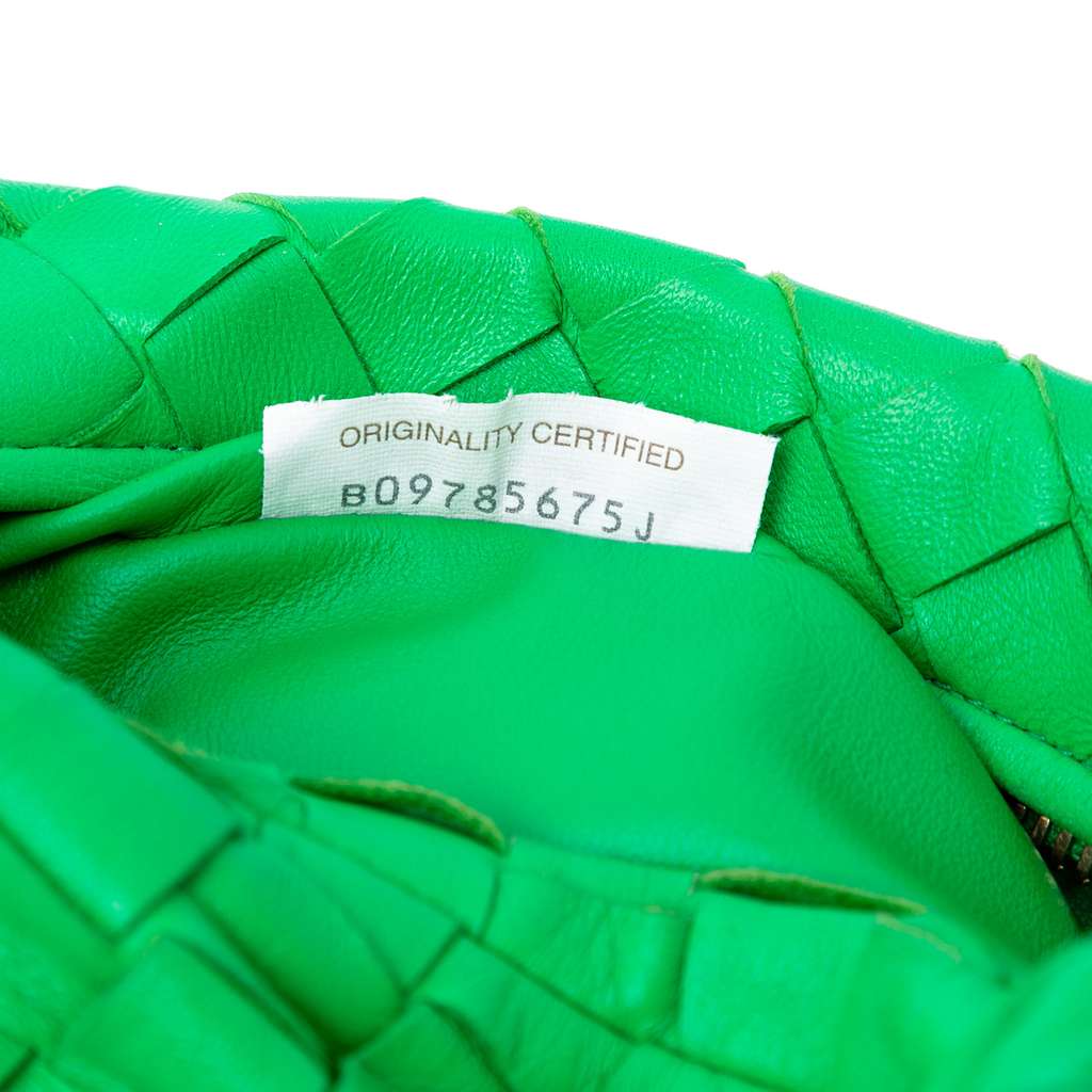 Bottega Veneta Mini Nappa Intrecciato Jodie Green Leather Good condition - Box View