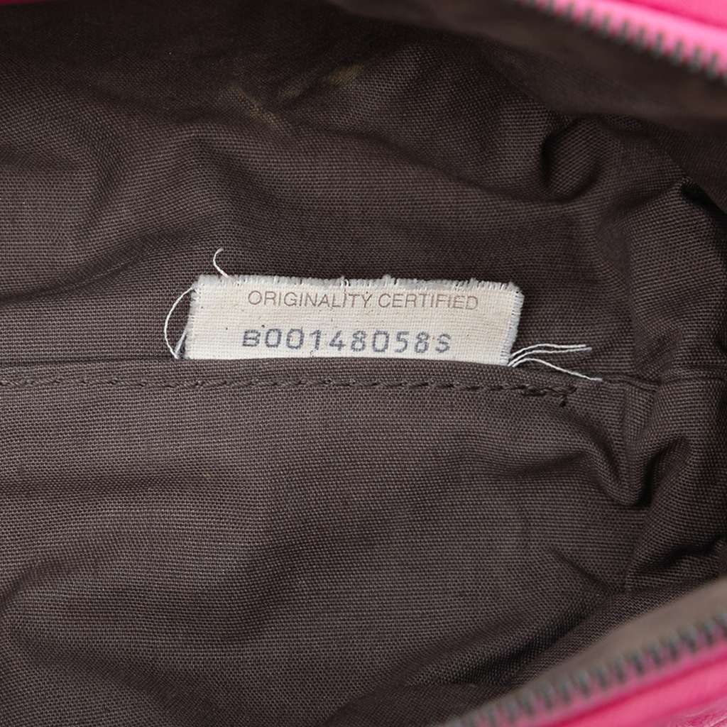 Bottega Veneta Nappa Intrecciato Pouch Pink Leather Good condition - Model View