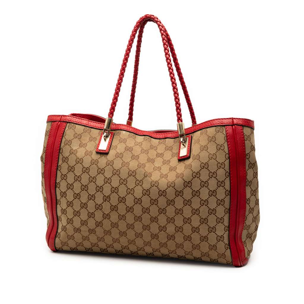 Gucci Medium GG Canvas Bella Tote Brown Canvas Good condition - Back View