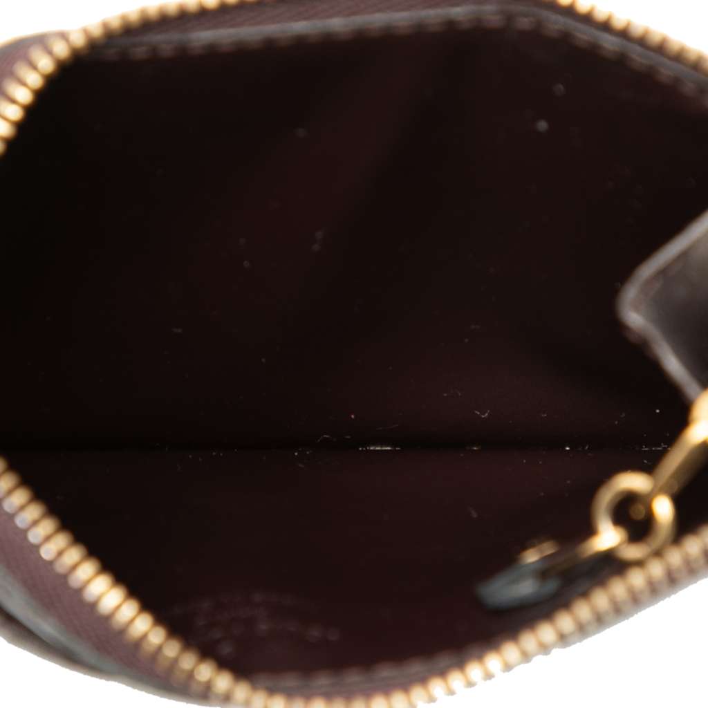 Louis Vuitton Monogram Vernis Key Pouch Purple Leather Good condition - Model View