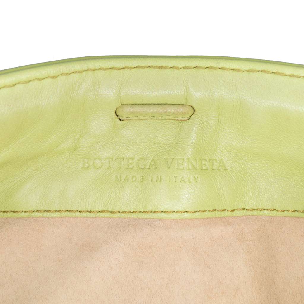 Bottega Veneta Leather Intrecciato Shoulder Bag Green Leather Good condition - Box View