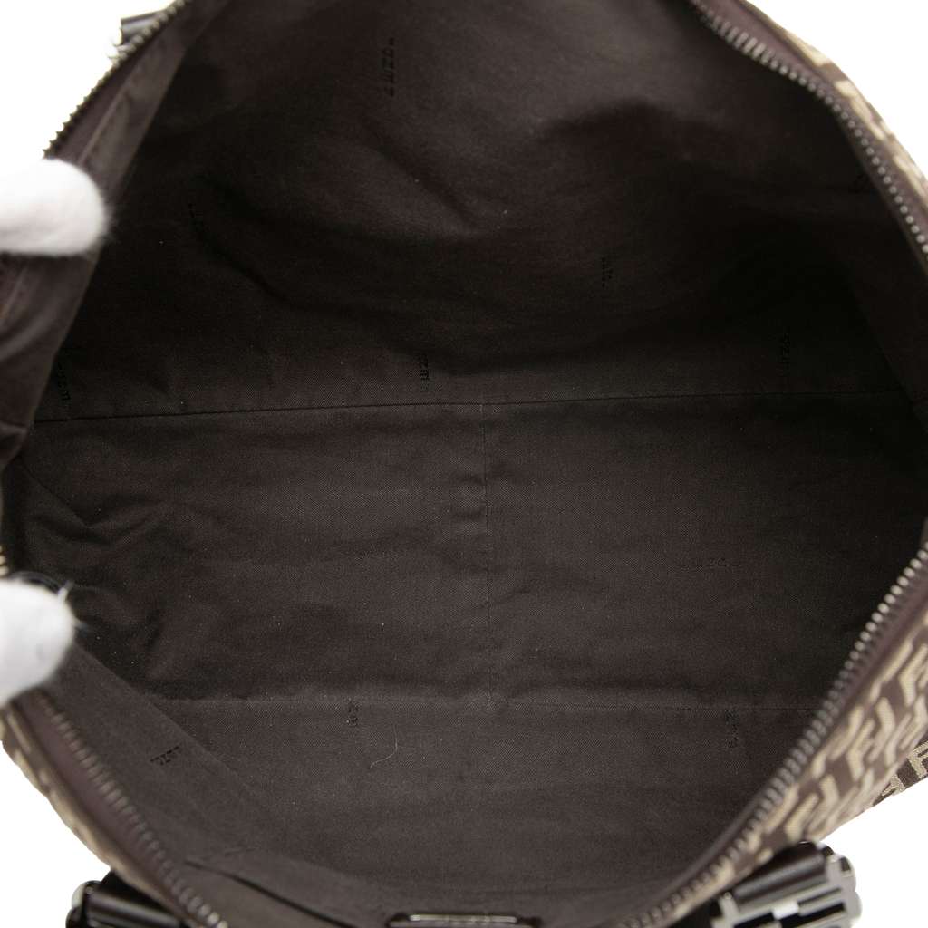 Fendi Zucchino Canvas Tote Brown Canvas Good condition - Model View